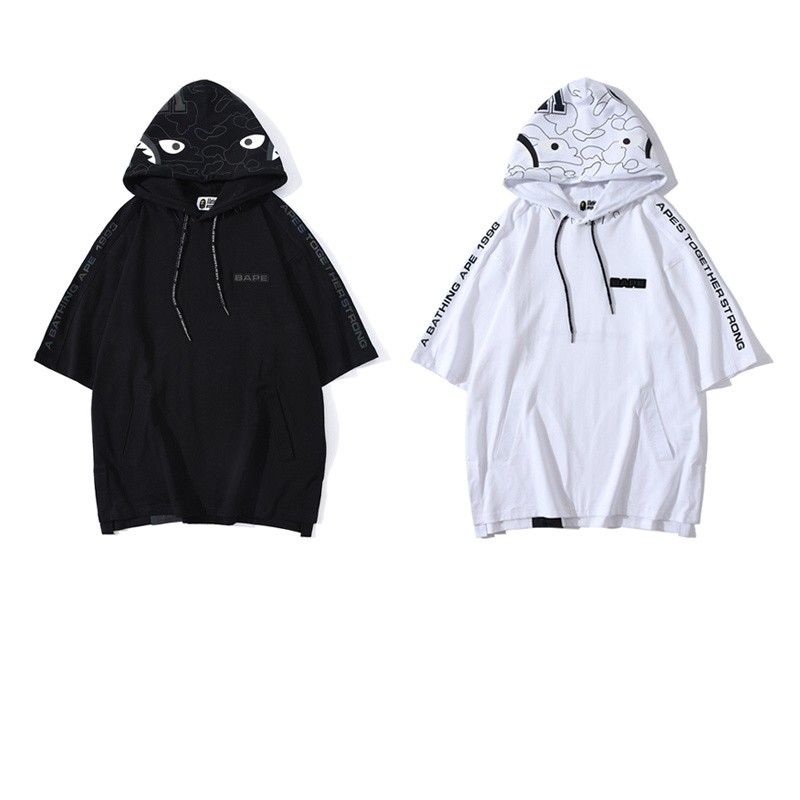 Bape Hoodie Black White M~3XL B15XC6665